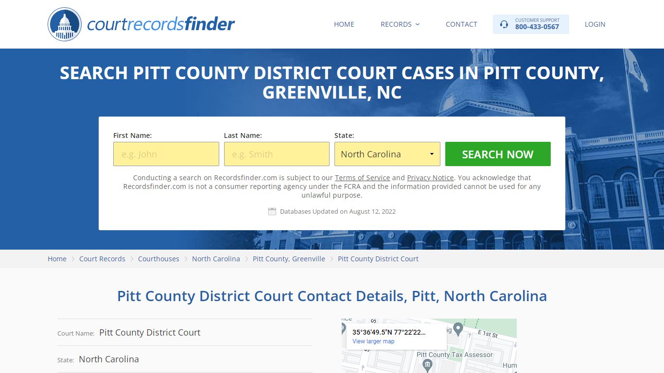 Pitt County District Court Case Search - Pitt County, NC ...